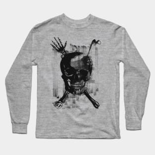 crossbones hand Skull Long Sleeve T-Shirt